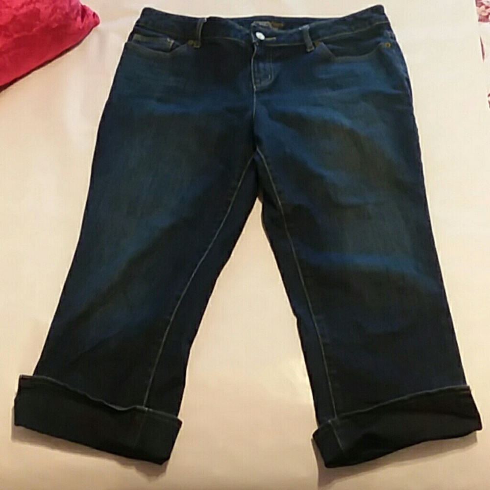 Simply Vera Vera Wang Straight Cuff Jeans Size 12